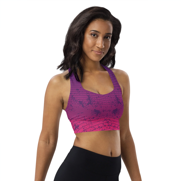 Longline sports bra